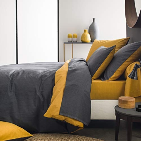 Origin Bettbezug, zweifarbig, Bambus, 200 x 200 cm, Rinde