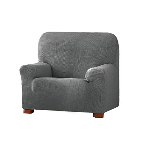 Eysa Cora bielastisch Sofa überwurf 1 Sessel Farbe 06-grau, Polyester-Baumwolle, 36 x 27 x 9 cm