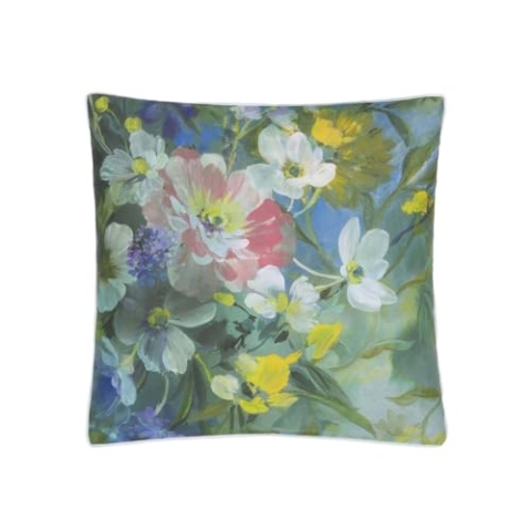 Gladys Blossom Kissenbezug, Bedruckt, Baumwoll-Satin, 65 x 65 cm Designers Guild