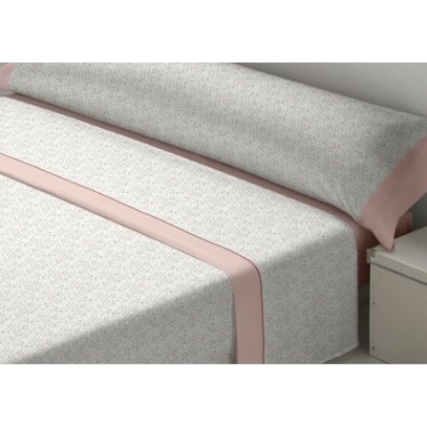 D'Or Bettwäsche-Set, Lavendel, Rosa, 90 cm, Flanell