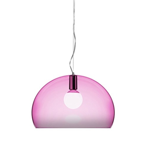Kartell FL/Y, Suspension Lamp, Pink