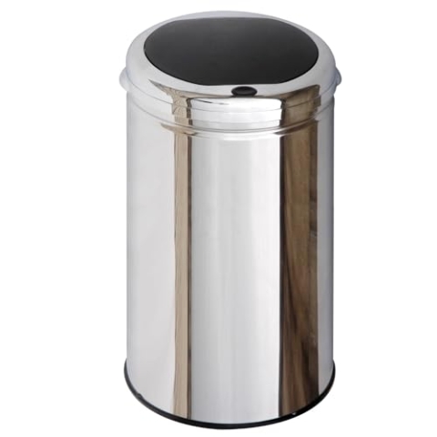KITCHEN MOVE BAT-30LHJ AS Contemporain Poubelle Semi Automatique One Touch INOX/ABS 30 L