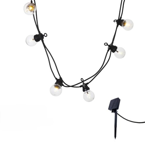 2er-Set Solar-Girlanden 10 Globen. 5.9M x2 PARTY CLEAR SOLAR