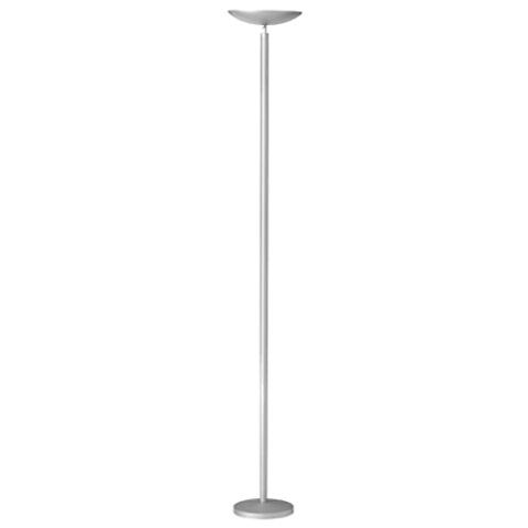 Unilux First LED Deckenfluter, neigbare Lichtschale, metallgrau