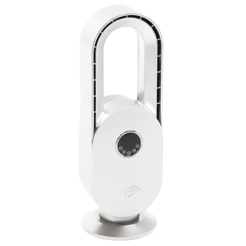 FARELEK Silent-Air Arch Schreibtischventilator, ohne Flügel, Leistung 45 W, Bauart ohne Flügel, Fernbedienung, Geschwindigkeitsregler, Anzahl der Geschwindigkeitsstufen, 3 Geschwindigkeitsstufen, Weiß