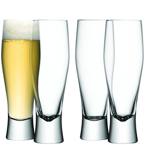 LSA Bar Pilsglas 400ml Klar x 4