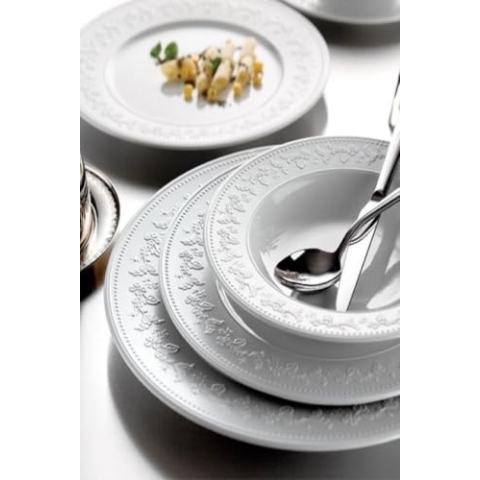 Elegant 24-Piece Dinner Set, 100% Porcelain, White | Includes Service Plates, Bowls, Dessert Plates | Dishwasher & Microwave Safe | Perfect for Any Occasion