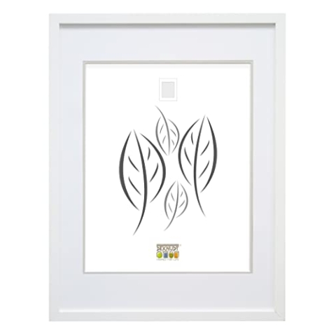 Deknudt Frames Bilderrahmen mit Rückwand aus Karton Größe (Bild): 30 cm H x 20 cm B, Farbe: Weiß