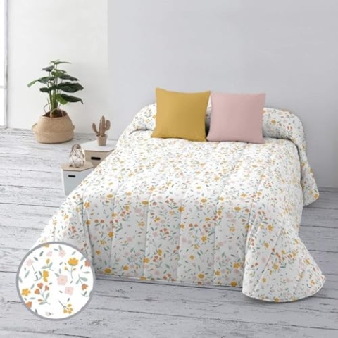 Belum Tagesdecke, 100 g, für Betten von 150/160 cm, Maße: 250 x 270 cm, Stoff: 100% Bio-Baumwolle, Fadenzahl 175, Oeko-Tex, Modell: Akaroa