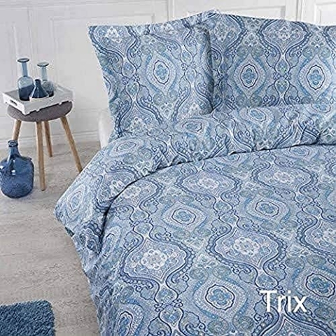 Papillon Trix Bettbezüge Blau, Baumwolle, 200 x 200/220 cm
