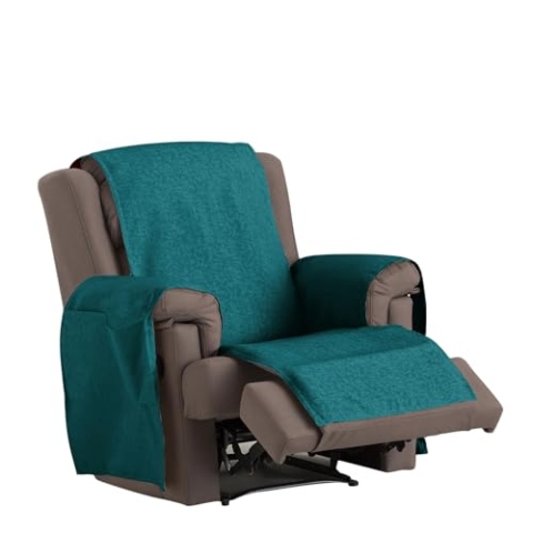 Eysa Dream Nicht elastisch Sofa überwurf 1 Sessel, Chenille, 03-türkis, 37 x 4 x 29 cm