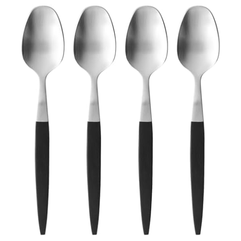 Gense Focus de Luxe Dessertlöffel 16,8 cm 4 Stck. Schwarzer/matter Stahl