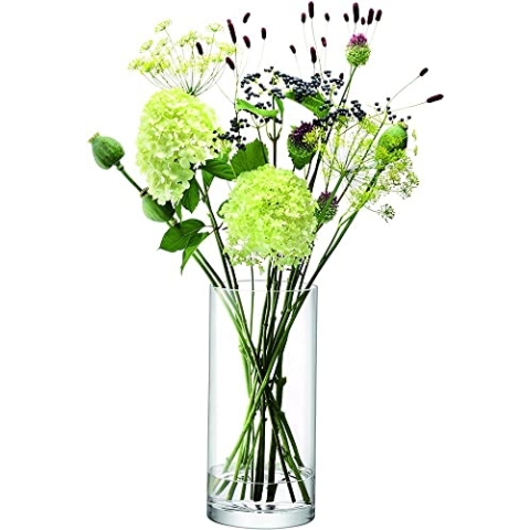 LSA International Column Vase/Kerzenhalter H36 x Ø17cm Klar