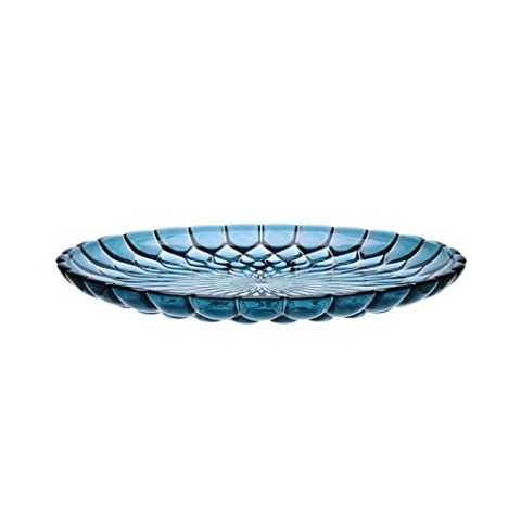 Kartell 1226E4 Dessertteller Kunststoff Transparent 45 x 45 x 3,5 cm 4 Einheiten, blau