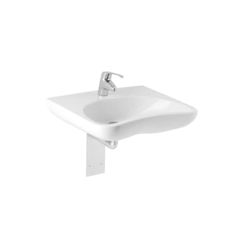 Plieger Brussel New – Ergonomisches Waschbecken 64 x 55 cm 1 Loch für Wasserhahn, Weiß