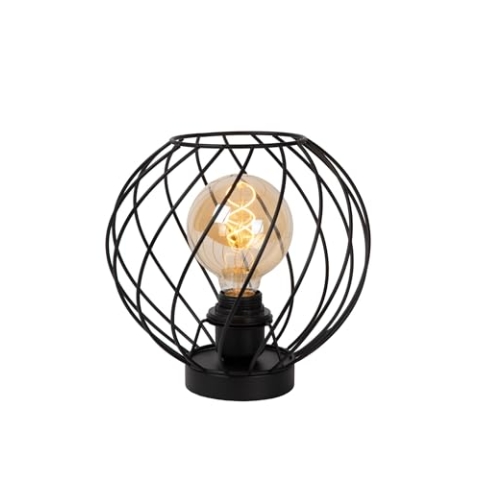 LUCIDE DANZA - Tischlampe - Ø 25 cm - 1xE27 - Schwarz