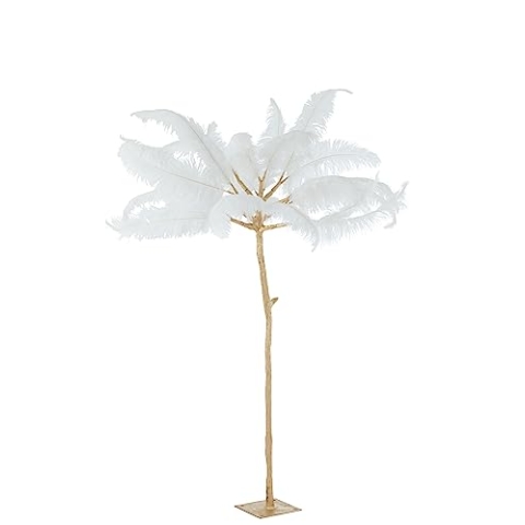 J-Line Baum Federn Stahl Gold/WEIß Large