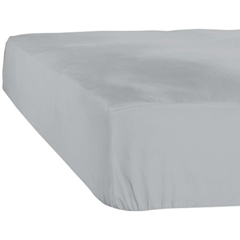De Witte Lietaer Case Spannbettlaken, Jersey, Baumwolle, Oyster, 180 x 200 x 40 cm