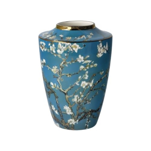 Goebel Vase, Glas, Blau, 8,5x8,5x12,5 cm