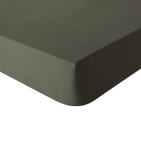 Spannbettlaken, Baumwolle, weicher Husten, Palme, 140 x 190 cm Essix