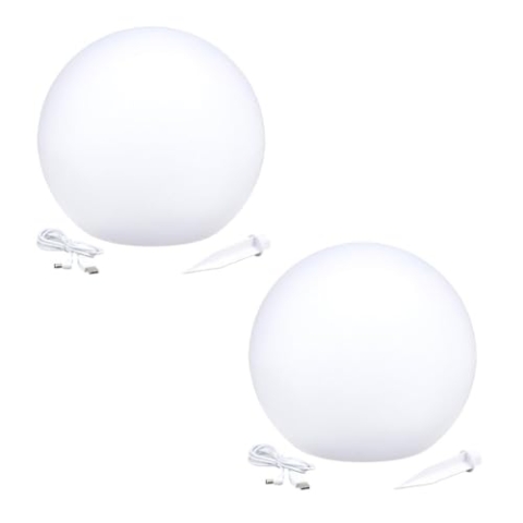 2 Solar-Leuchtkugeln ∅30cm SOLSTY C30