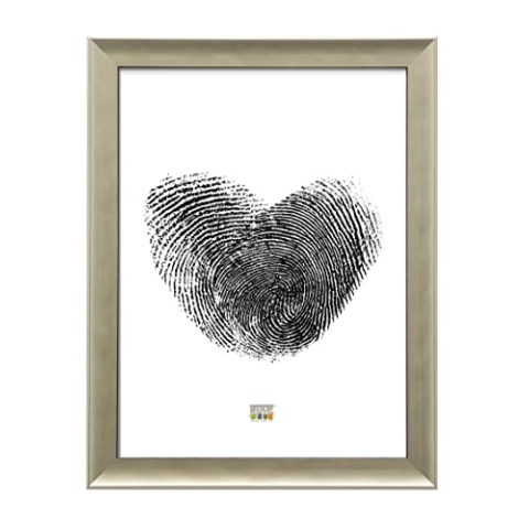 Deknut Bilderrahmen 40x60 Kunststoff Silber Bilderrahmen mattsilber mit schwarz, Kunststoff Preis pro Stück