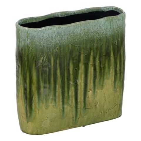 BigBuy Home Vase grün Keramik 43 x 16 x 41,5 cm
