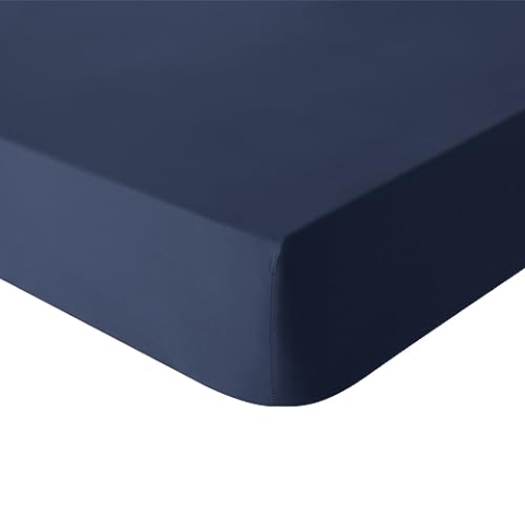 ITC Spannbettlaken, Baumwolle, Schwarz-Nocturne, 140 x 190 cm