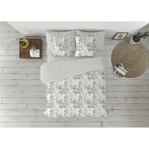 Pierre Cardin Bettwäsche-Set Lucia Grau, für 180 cm breite Betten, 3-teilig