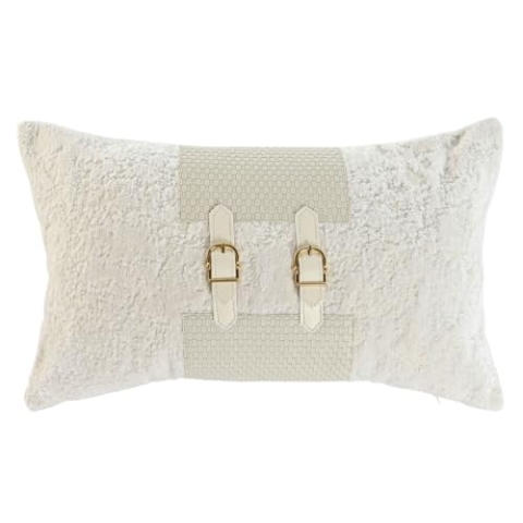 Home ESPRIT Weißes Kissen, 50 x 10 x 30 cm, bunt, cuadrado, Casual