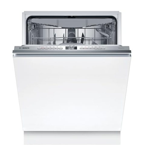 Bosch SBV4ECX28E, Serie 4, Smarter Geschirrspüler Vollintegriert 60 cm, XXL Spülmaschine, Besteckschublade, Made in Germany, besonders leise, SpeedPerfect+, Extra Trocknen, Info Light, Aquastop