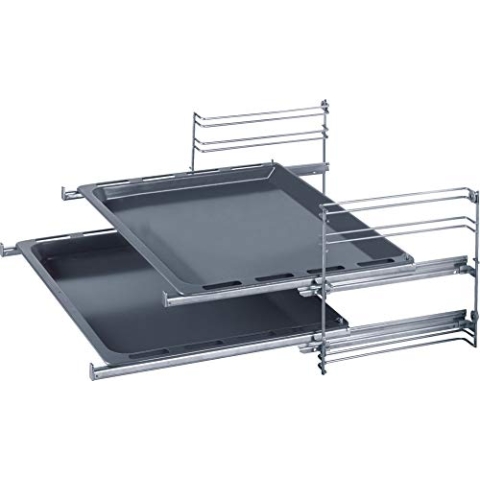 Bosch HEZ438201 Zubehör für Backöfen, Teleskopauszug 2-fach Edelstahl