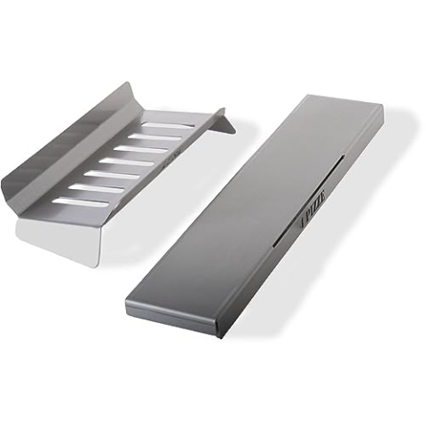 Alfa Forni Holzkorb der Marke Modell Set ibrido 2 Pizze (Futuro) Edelstahl