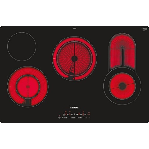 Siemens ET801FCP1D iQ300 Elektrokochfeld / 4 Heizelemente / 79.2 cm / TouchSlider / Kindersicherung / Glaskeramik Schwarz