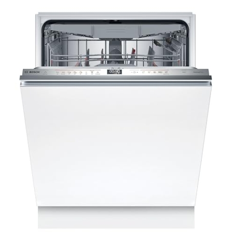 Bosch SBD6ECX12E, Serie 6, Smarter Geschirrspüler Vollintegriert 60 cm, XXL Spülmaschine, Besteckschublade, Made in Germany, besonders leise, starke Reinigung, Extra Trocknen, Programmassistent