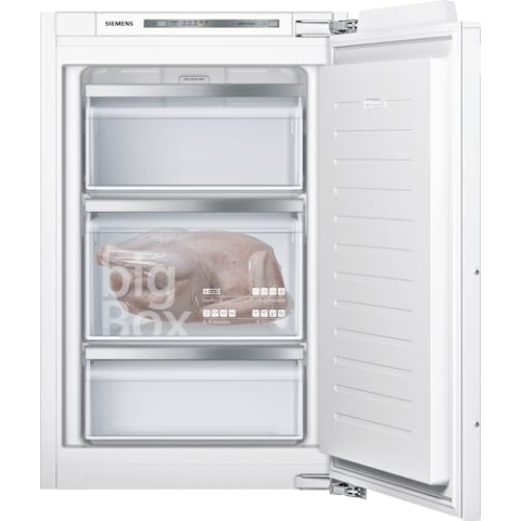 Siemens GI21VADD0 iQ500 Einbau-Gefrierschrank, 140 kWh pro Jahr, 95 L, lowFrost, Big Box, LED-Innenbeleuchtung, Flachscharnier