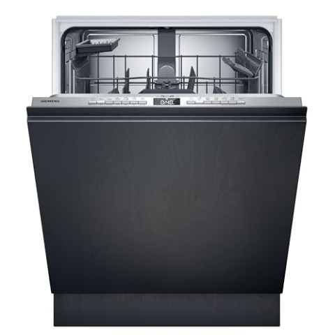 Siemens SN63EX22AE, iQ300 Smarter Geschirrspüler, Vollintegrierte Spülmaschine, 60 cm, XXL Made in Germany, Besteckkorb, Extra leise, varioSpeed, Auto. Türöffnung, Dreifach rackMatic, infoLight