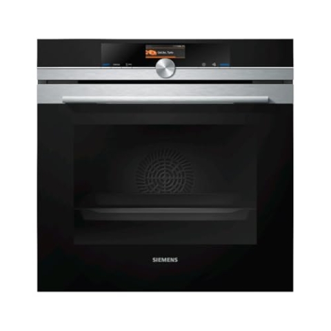 Siemens HB676G0S1 Einbau-Backofen iQ700, Integrierbarer Backofen 60 x 60cm, activeClean, TFT-Display, cookControl Plus, 4D-Heißluft, Schwarz