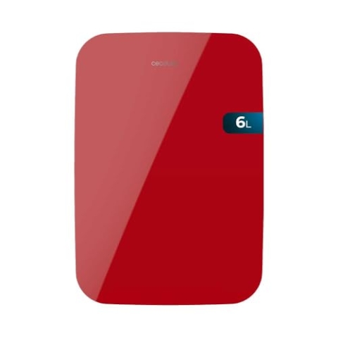 Cecotec Mini Kühlschrank 6L Bolero MiniCooling 6L Bahamas Rot. Betrieb 12V-220V, Kompatibel mit Auto und Wohnwagen, Kühl- und Heizfunktion, Temperaturbereich 5-65º, Einfacher Transport.