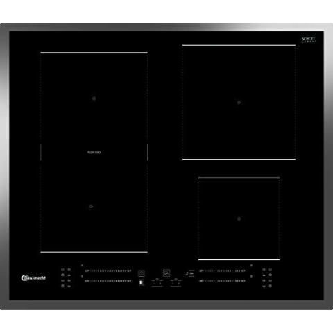 Bauknecht Induktions-Kochfeld BS 7160C FT / Flexi Duo / Booster/ Direct Access-Touch Control / Restwärmeanzeige/ flacher Edelstahl-Rahmen 50.7 x 67 x 54 cm
