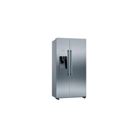 NEFF KA3923IE0, N 70, Amerikanischer Side by Side, Inox-Antifingerprint, 178,7 x 90,8 cm (H x B), 368l Kühlteil, 165l Gefrierteil, FreshSafe, NoFrost, Eiswürfel Bereiter [Energieklasse E]