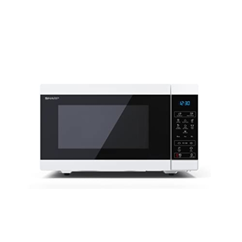 SHARP MS51E Mikrowelle (Mikrowelle: 900W, 5 Leistungsstufen, Auftaufunktion, Abmessungen: 485x293x410cm), weiß
