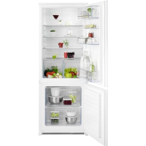 AEG Einbau-Kühl-Gefrier-Kombination 145cm, Serie 5000 ColdSense: schnelle Temperatur-Wiederherstellung, Kühlen 160L, Gefrieren 57L, LowFrost, LED-Display, Schnell-Gefrieren, Schlepptür, TSC5S142ES