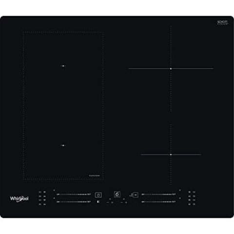 Whirlpool WLS7960NE Induktionskochfeld, 60 cm breit, 4 Kochzonen, Schwarz