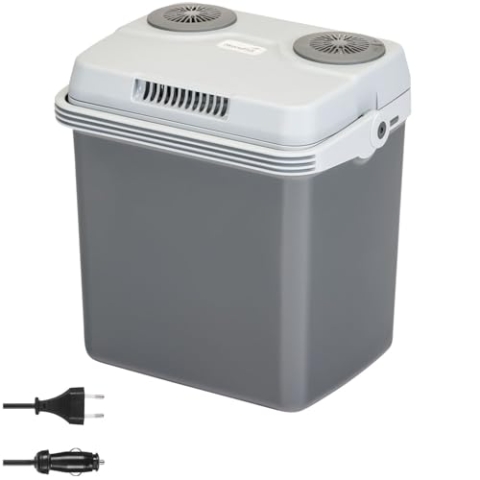 Skandika Kühlbox Leira 19L | elektrische Kühlbox für Auto und Steckdose, 12V, 220-240V, Kühl- und Warmhaltefunktion, Kühlschrank, mobile Thermobox | Autokühlschrank Camping, Festival, Picknick