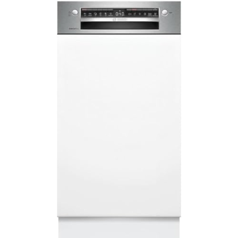 Bosch Serie 4, Teilintegrierter Geschirrspüler, 45 cm, Edelstahl, SPI4HMS49E