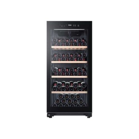 HAIER HWS116GAE - Cave a vin de vieillissement - Pose libre - 116 bouteilles H126.5 x L59,5 cm - Noir