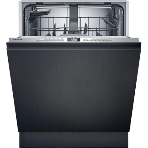 Siemens SX63EX04TE, iQ300 XXL-Geschirrspüler Vollintegriert 60 cm, Smarte Spülmaschine, varioSpeed Plus, effiziente Trocknung, Oberkorb höhenverstellbar, intensiveZone, automatikProgramm, infoLight