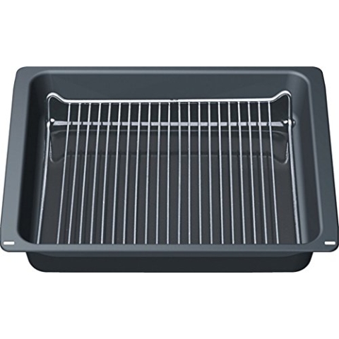 Siemens HZ333003 Mikrowellenzubehör/Kochfeld/Extra tiefe Pfanne mit Einlegerost/Ideal für große Braten