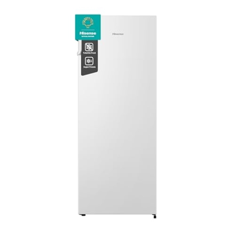 Hisense FV298N4AWE Gefrierschrank, 240 Liter Fassungsvermögen, Total NoFrost, Multi AirFlow, FastFreeze Funktion, Türanschlag wechselbar, LED Beleuchtung, weiß